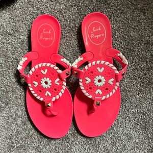 Jack Rogers girls jelly flip flops